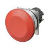Pushbutton A22NZ Ã˜22, bezel brushed metal, MUSHROOM, MOMENTARY, CAP CO A2270127A