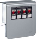 acc.box SL20080 socket+4 loudsp alu