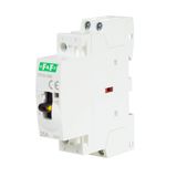 Modular contactor with manual control, rail mounting, 2NO contacts, 25A