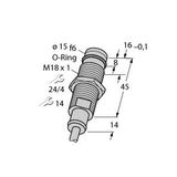 Inductive Sensor For High Pressures   BID2-G180-Y0/S220