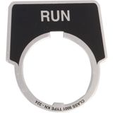 ALU ETIKETHOUDER: RUN