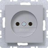 Wall socket without earth connection, A.x/C.x, titanium