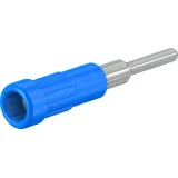 2 mm socket, solder connection, mounting Ø 3.9 mm, blue, 63.9318-23