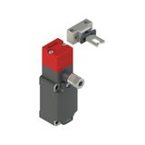 Safety switch with manual mechanical delay