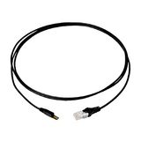 Patch Cord Tera/RJ45, 1-Pair, Unshielded, Gray, 7.5m