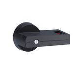 Direct operating lever handle, padlockable. Rotating type with screw fixing on switch disconnector, 360mm. Black