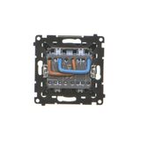 HDMI 2.1 double socket, (module), Simon 24, IP20/IP44, graphite mat, HDMI Standard: HDMI 2.1