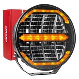 LED long-range headlamp with position light function 112W 12V 24V AMIO-04534