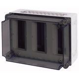 AV/I43-200 MCB enclosure, IP65, mounting rail vertical, HxWxD=250x375x225mm