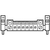 N23RS18 N rail for fuse enclosure