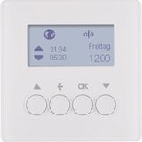 KNX radio blind time switch quicklink, display, Q.1/Q.3, p. white velv