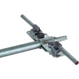 Connection bracket for earth rods St/tZn D 20mm both-sided KS connec f