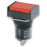 Selector switch, square, key-type, 3 notches, spring return left to ce A16K2005R
