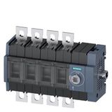 Switch disconnector 125 A, Size 2, 4-pole Lateral operating mechanism right Basic unit without handle