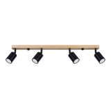 CEILING LAMP VERDO 4 BLACK GU10 4X10W IP20