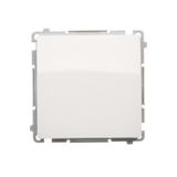 Single contact push button without pictogram, (module), 10AX, quick connection, white