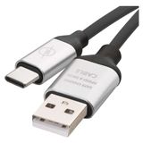 USB cable 2.0 A/Male - C/Male 1m black