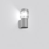 Mega Gürtellinse, 10 W, 500 lm, 830, silver, on/off Wall luminaires, L