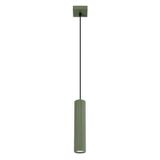 SINGLE HANGING LAMP ABOVE THE ISLAND TABLETOP, KARBON SERIES, OLIVE COLOUR