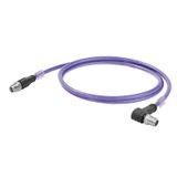 Ethernet Railway Cable (assembled), M12 X-type IP 67 straight male, M1