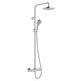 Vernis Blend shower system with thermostat, chrome