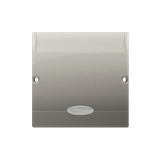 Hotel room switch with indicator light, satin, metallized, 10A, 2A