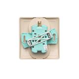Quadruple frame, light gray matt