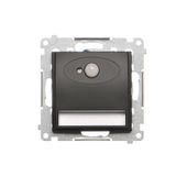 LED luminaire with motion sensor, 14V, black matt