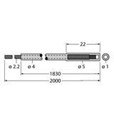 Plastic Fiber Single Conductor — Jacketed Optical Cable Made of Plastic Fiber   PIE46UT