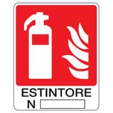 Fire sign - Al - Dimensions: 250x310 mm