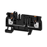 Fuse terminal, PUSH IN, 4 mm², 400 V, 6.3 A, black