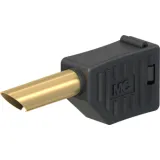 4 mm plug, solder connection, black, 22.2642-21