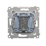 Double button for switches and push buttons, graphite mat