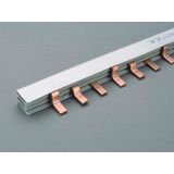 Comb bar, 3-pole, bridge type 130A, pitch 27mm, 1m long (The price is shown without markup on metals. Request a quote for accurate information)