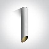 WHITE CYLINDER GU10 10W 300mm DARK LIGHT
