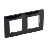 Cover Plate Niloe 2 Gang Onyx 397052
