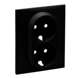 2X2P+E SCHUKO SOCKET COVER