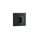 OUTLET F.M. SINGLE W/E+USB+A CHARGER 2,4A BLACK 6-PACK