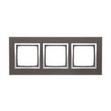 Triple frame, wood, Silver wenge