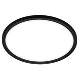 LED bath-ceiling light, black, LED/18W