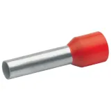 Insulated wire end ferrule, 10 mm², 22 mm/12 mm long, DIN 46228/4, red, 47612