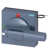 Handle with masking plate standard with lighting, size 100x 100, for shaft 8x 8