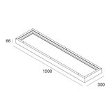 BACKLIT: BOX PER INST. PLAF. 1200X300 BI