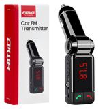 Car FM Transmitter 2×USB-A 12V 24V AMIO-04650