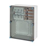Mi Fuse box IP65, 1x400A NH2 3p, on Rail 630A 5 poles, 450x600mm (Mi 6677)