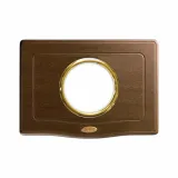 ENGLAND STYLE PLATE WALNUT 1SOCKET