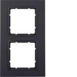 Frame 2gang, B.7, ant., matt