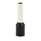 Single insulated sleeve terminal HI 4.0/12 black, Al/Cu