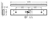 Wall and ceiling luminaire Olisq L Diffuser White ET 48W 5800lm Lambertian (L) IP40 IK03 3 SDCM