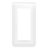 Cover plate 5-module vertical white